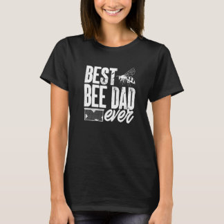 Mens Honey Comb  Best Bee Dad Ever Beekeeping T-Shirt