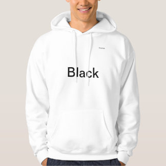 Mens hoodie white with simple expressions.