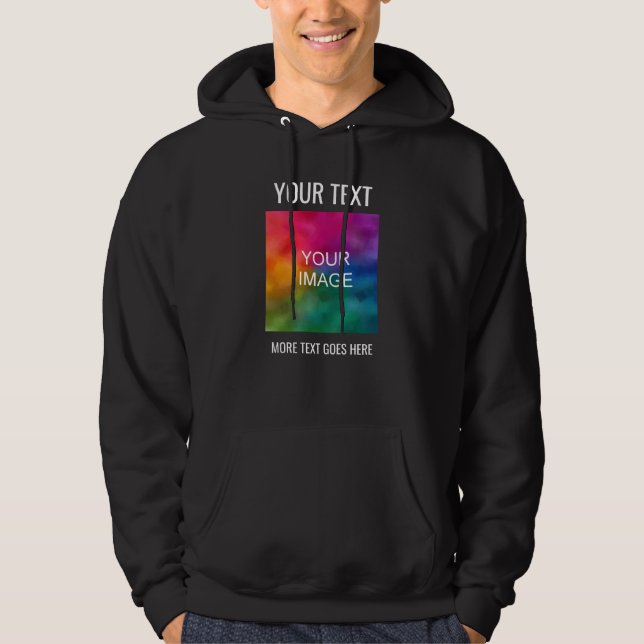 Men's Hoodies Add Image Logo Text Here Template (Front)