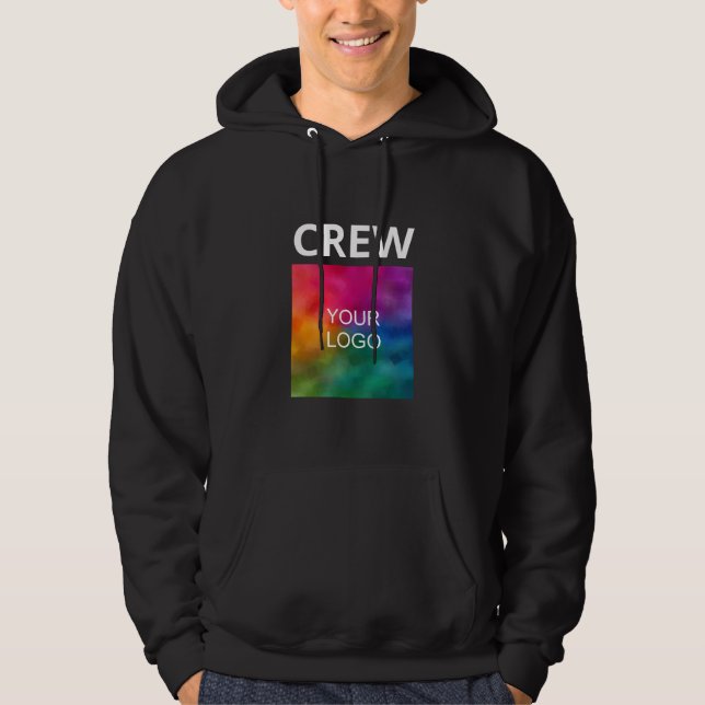 Mens Hoodies Your Company Business Logo Here Crew (Front)