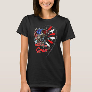 Mens Hooked On Gran Fisherman American Flag Patter T-Shirt
