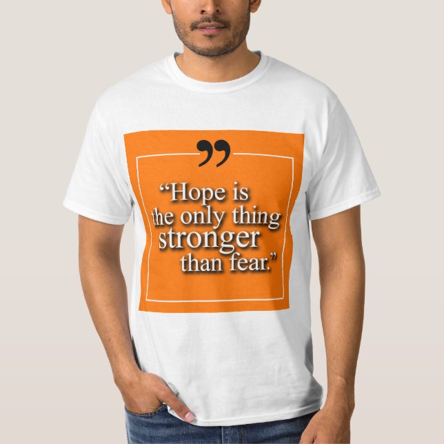 Men's Hope Quote t shirt (Front)