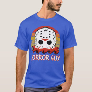 Mens Horror Guy 80s Horror Slasher Movie Fan Hallo T-Shirt