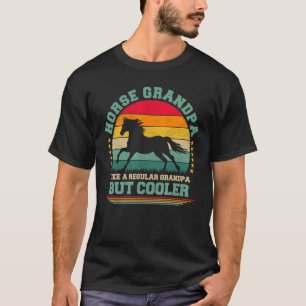 Mens Horse Vintage Horse Grandpa Father's Day T-Shirt
