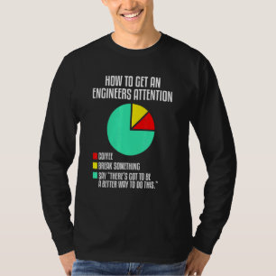 Mens How To Get An Engineers Attention Engineering T-Shirt