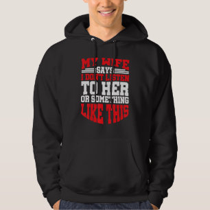 Mens Humorous Statement Couple Valentine's Day Par Hoodie