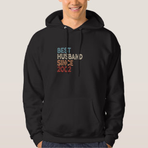Mens Humour Best Husband since 2002 Anniversary Jo Hoodie