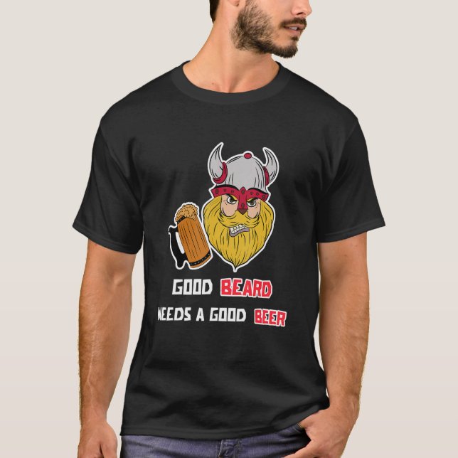 Mens Humourous Statement Beard Facial Hair Masculi T-Shirt (Front)