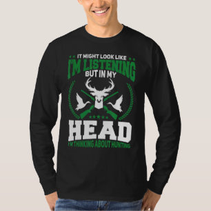 Mens Hunters I'm Thinking About Hunting Ducks T-Shirt