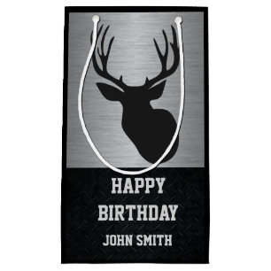 Men's Hunting Themed Deer Birthday Gift Bag