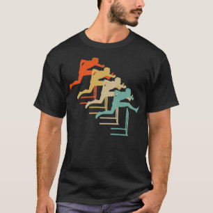 Mens Hurdler Hurdles Vintage Retro Premium  T-Shirt