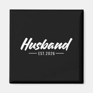 Mens Husband 2026 Married Couples Wedding Magnet