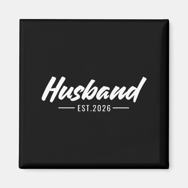 Mens Husband 2026 Married Couples Wedding Magnet (Front)