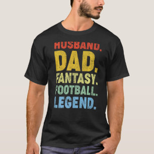 Mens  Husband Dad Fantasy Football Legend Father's T-Shirt
