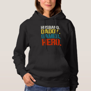 Mens   Husband Dad Father Gamer Gaming Hoodie