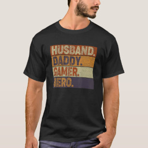 Mens Husband Dad Father Gamer Gaming T-Shirt