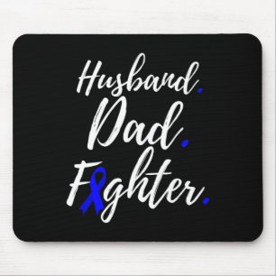 Mens Husband Dad Fighter Alopecia Areata Awareness Mouse Mat