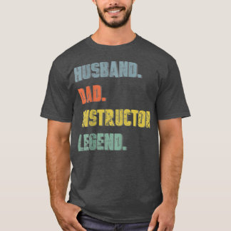 Mens Husband Dad Instructor Legend Vintage Father' T-Shirt