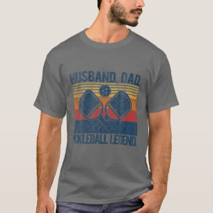 Mens Husband Dad Pickleball Legend Pickleball Padd T-Shirt