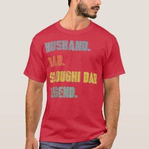 Mens Husband Dad Sloughi Dad Legend Vintage Father T-Shirt