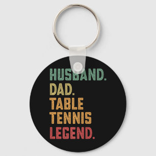 Mens Husband Dad Table Tennis Legend   Key Ring