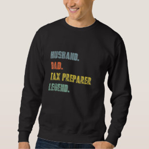 Mens Husband Dad Taxi Driver Legend Vintage Father Sweatshirt
