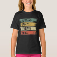 Mens Husband Daddy Fireman Hero Firefighter
