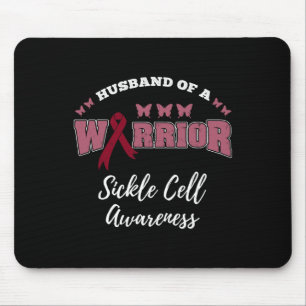Mens Husband Of A Warrior Sickle Cell Awareness  Mouse Mat