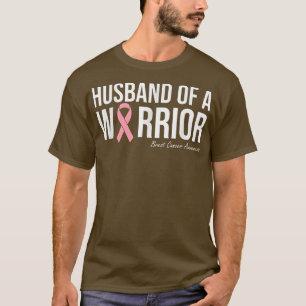 Mens Husband Of Breast Cancer Survivor Awareness P T-Shirt