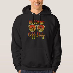 Mens Husband Off Duty Retro Summer Sunglasses Beac Hoodie