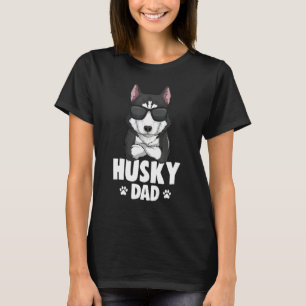 Mens Husky Dad Dog Lover T-Shirt
