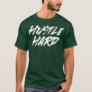 Mens HUSTLE Gym Fitness Workout Bodybuilding Motiv T-Shirt