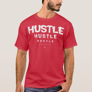Mens HUSTLE Gym Fitness Workout Bodybuilding Motiv T-Shirt