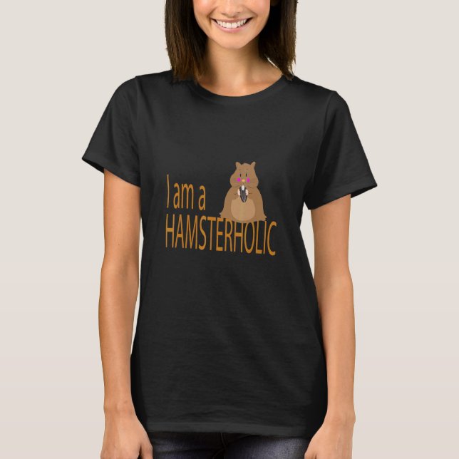 Mens I Am A Hamsteraholic Hamster  Rodents Armadil T-Shirt (Front)