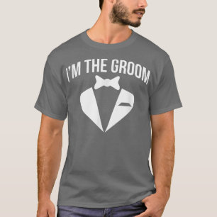 Mens I Am The Groom  Wedding Bachelor Party  T-Shirt