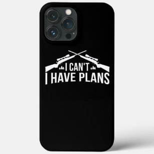 Mens I Can't I Have Plans Camouflage Deer Hunting Case-Mate iPhone Case