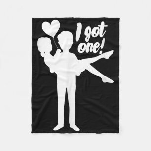 Mens I Got One Groom Bride Wedding Bachelor Party  Fleece Blanket