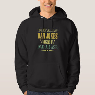Mens I Keep All My Dad Joke In A Dad A Base  Fathe Hoodie