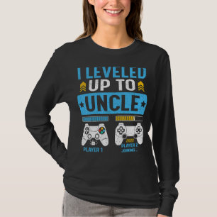 Mens I Levelled Up To Uncle 2022 New Video Gamer U T-Shirt