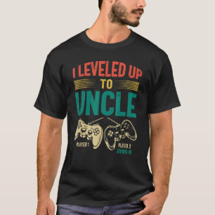 Mens I Levelled Up To Uncle 2023 New Uncle Gamer P T-Shirt