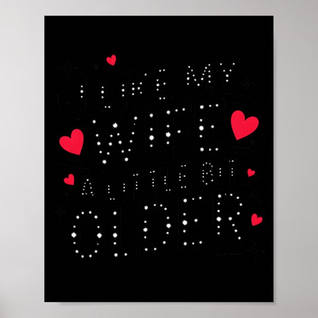 Mens I Like My Wife A Little Bit Older Premium Tri Poster (Front)