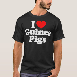 Mens I Love Guinea Pigs Heart Souvenir Funny  T-Shirt