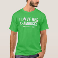 Mens I Love Her Shamrocks S St Patrick's Day Coupl