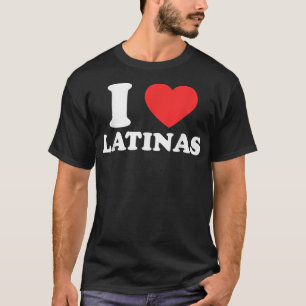 Mens I Love I Heart Latinas Tshirt Funny Red Heart