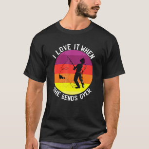 Mens I Love It When She Bends Over Vintage Pet Fis T-Shirt