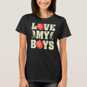 Mens I Love My Boys Croquet  Father's Day Croquet  T-Shirt