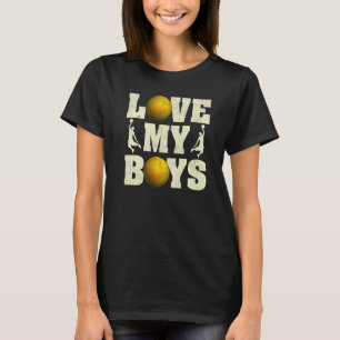 Mens I Love My Boys Volleyball Father's Day Volle T-Shirt