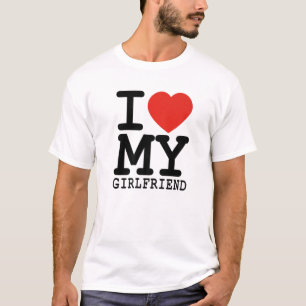 Mens I Love My Girlfriend Family Matching Valentin T-Shirt