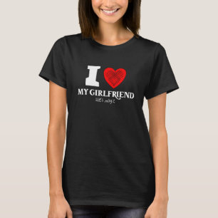 Mens I love my Girlfriend she's magic with heart T-Shirt