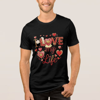 Men's 'I LOVE My Life' Inspirational T-Shirt Tri-Blend Shirt